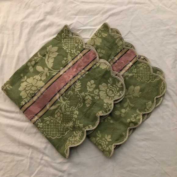 Jane Wilner Designs set of 2 euro pillow shams Hillhouse jacquard floral - Picture 1 of 4